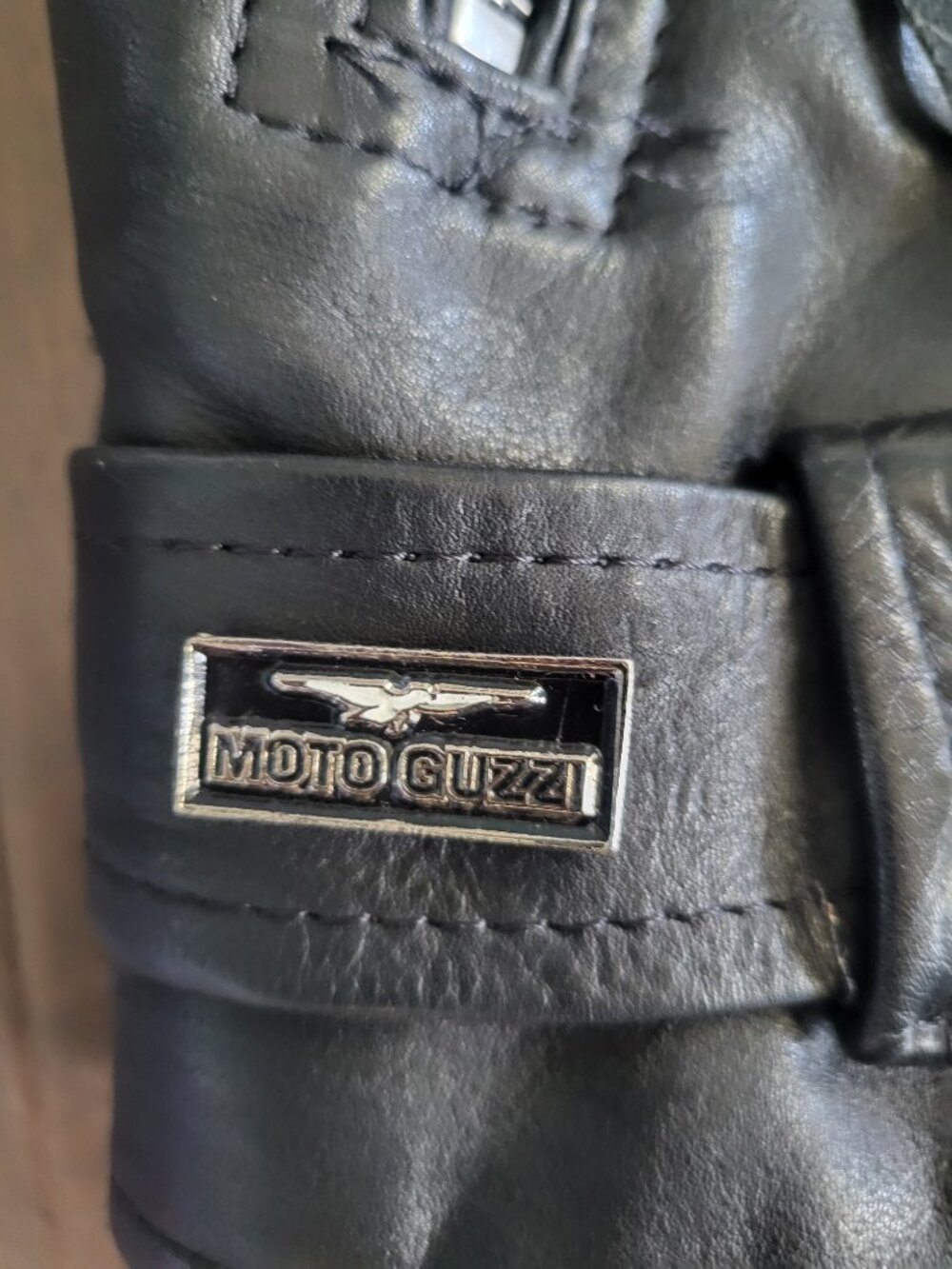 Vintage Prime Parts USA Heavy Leather Motorcycle Jacket Mens Size 36 Moto Guzzi - Picture 11 of 12